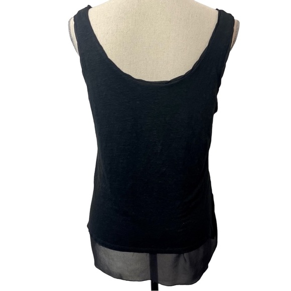 Vince Black Sheer Inset Tank (M) - Picture 6 of 9